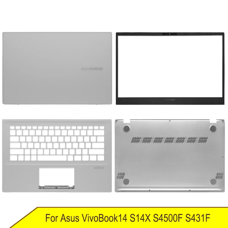 

Новая нижняя базовая Крышка для ноутбука Asus VivoBook14 S14X S4500F S431F, задняя крышка ЖК-дисплея, верхняя крышка, передняя панель, Упор для рук, A B C D