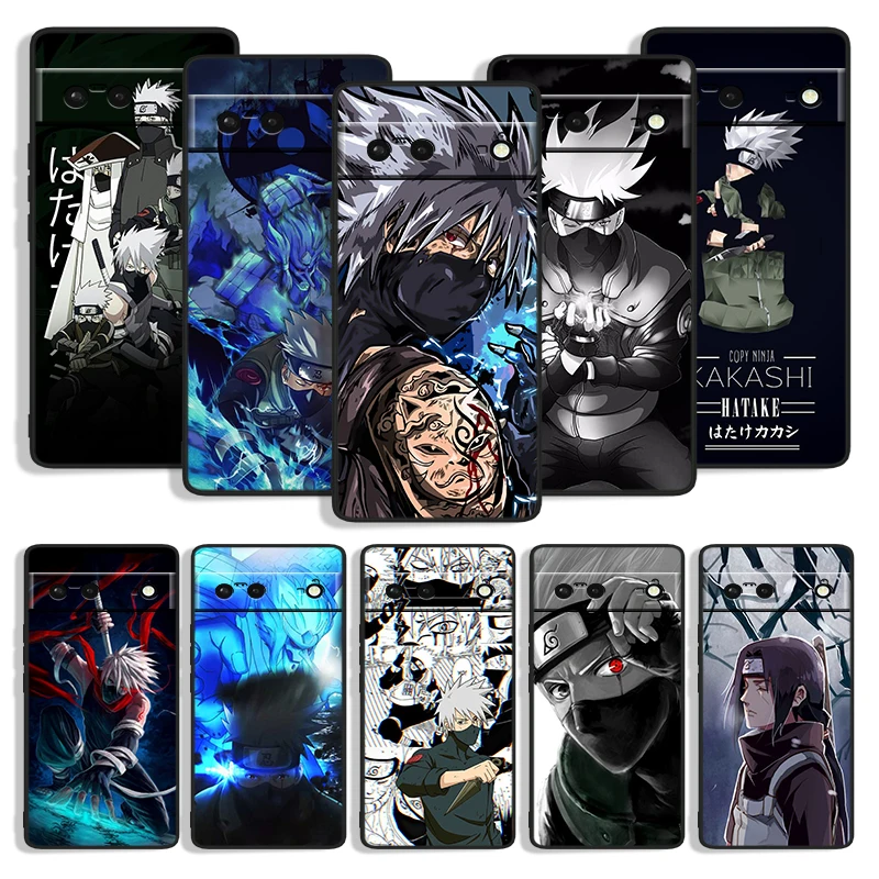 

Naruto Hatake Kakashi Shockproof Phone Cover for Google Pixel 7 6a 6 5a 5 4 4A XL 5G Black Case Soft Fundas Silicone Coque