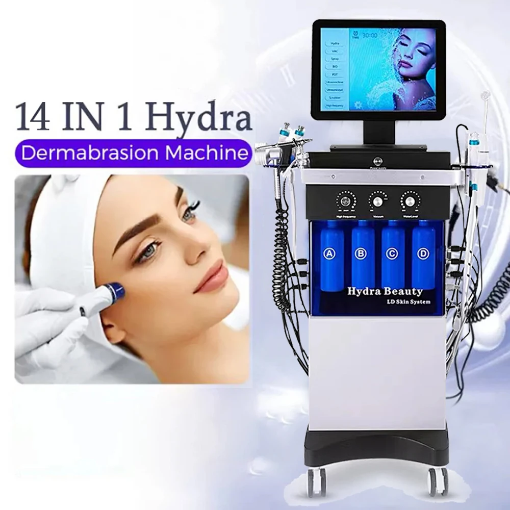 14 in1 hydrafacial machine Diamond Peeling and Hydrafacials Hydrofacials Water Jet Aqua Facial Hydra Dermabrasion Machine