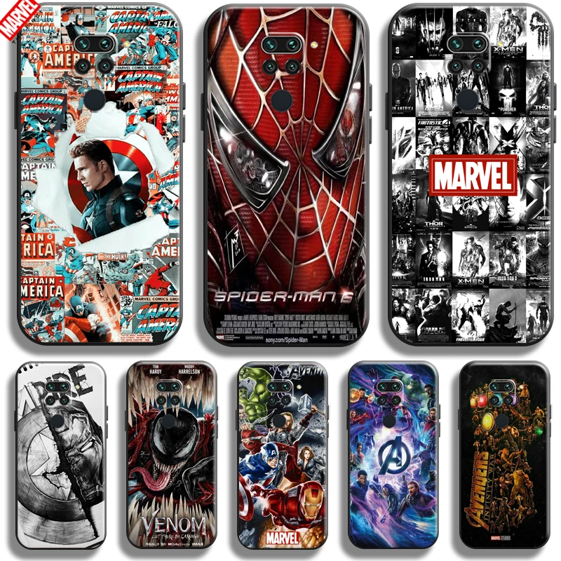 

Marvel Avengers Phone Case For Xiaomi Redmi Note 9 9 Pro Max 5G Silicone Cover Coque Ultra-Thin Soft TPU Back
