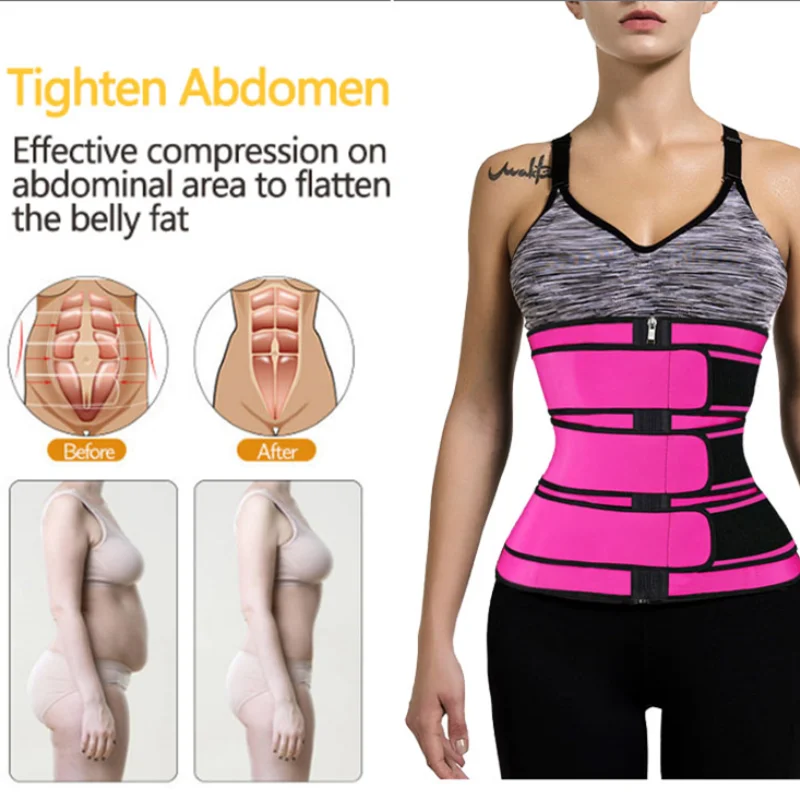 6XL Waist Trainer Body Shaper Slimming Belt Corset Sauna Shapewear Women fajas colombianas Belly Sheath Tummy Trimmer Cincher