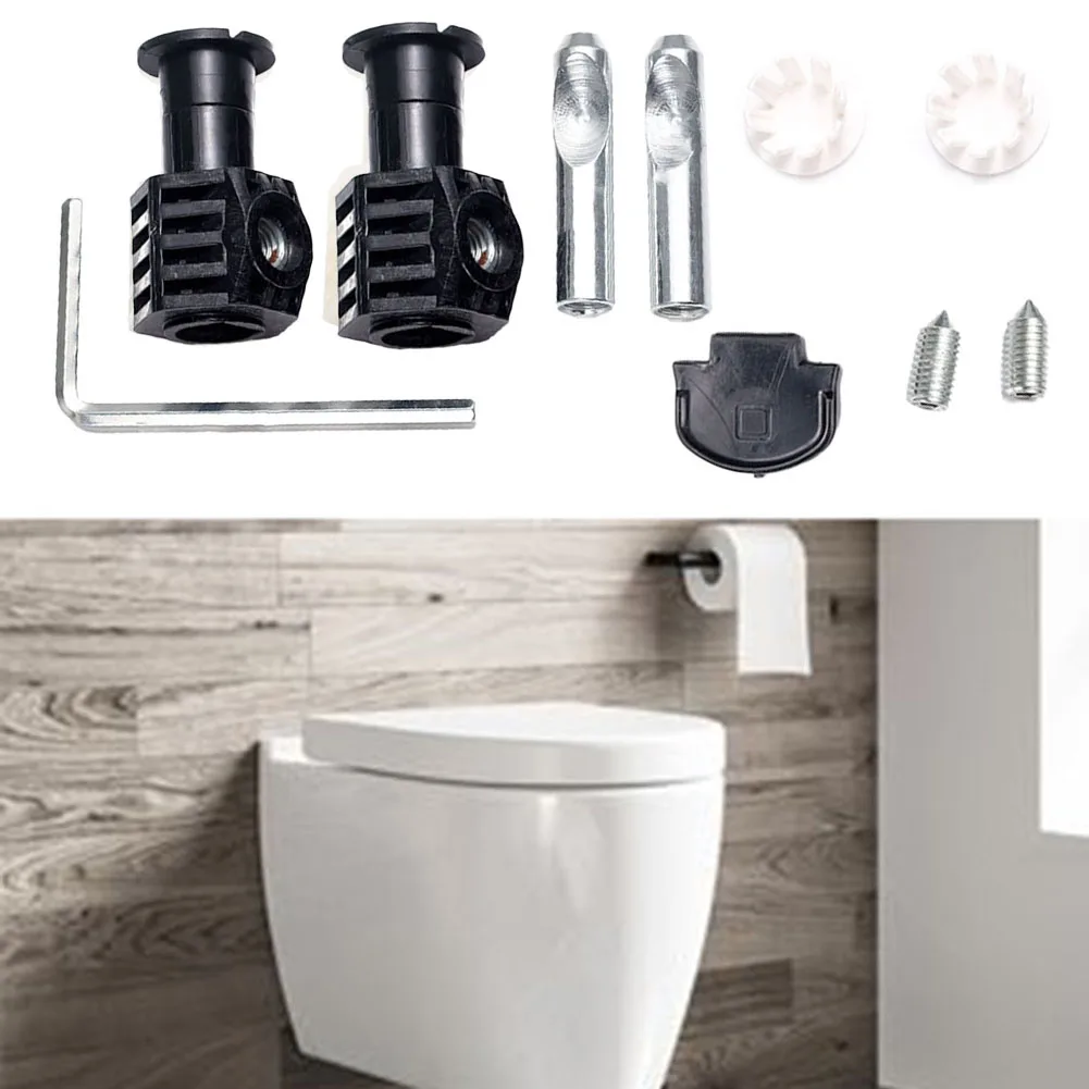 

1Pair Fixing Kit Zink Plated Fixing Bolts Kits Stainless Steel For Wall Hung Toilet Fixed Clamp Wire Winder Bathroom Accessories