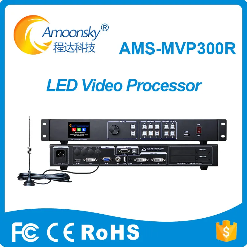 

LED Video Processor MVP300R Full Color USB Remote Control Display Switcher With MSD300-1 Sending Card