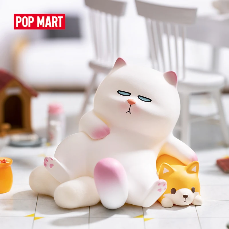 

POP MART VIVI Кот ленивый друг серия реальная игрушка кукла милая аниме Оригинальная фигурка подарок девочке на день рождения кавайный Рождество Popmart