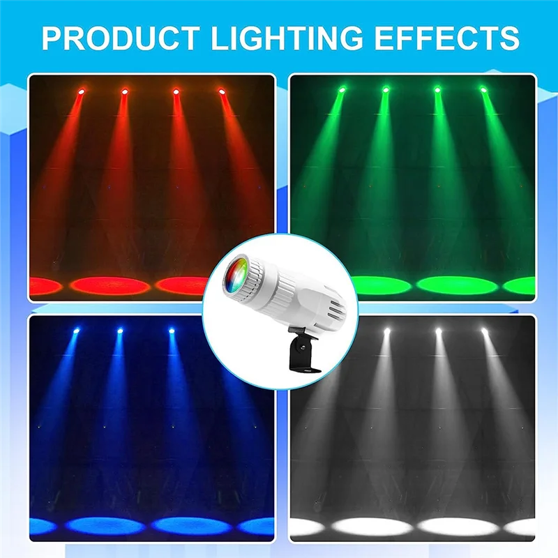 Светильник Pinspot для Disco Ball 15 Вт RGBW 4 в 1 зеркальный шаровой светильник с