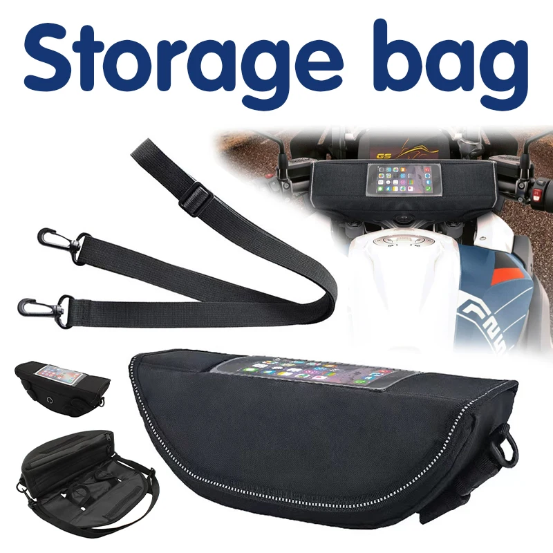 

Motorcycle Backpack Motorcycle Multifunctional Waterproof Faucet Bag, MobilePhone GPS Storage Bag Handlebar Bag