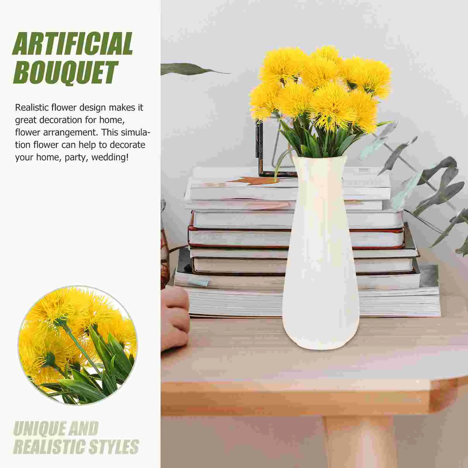 10 шт. искусственные уличные растения искусственный одуванчик реалистичные