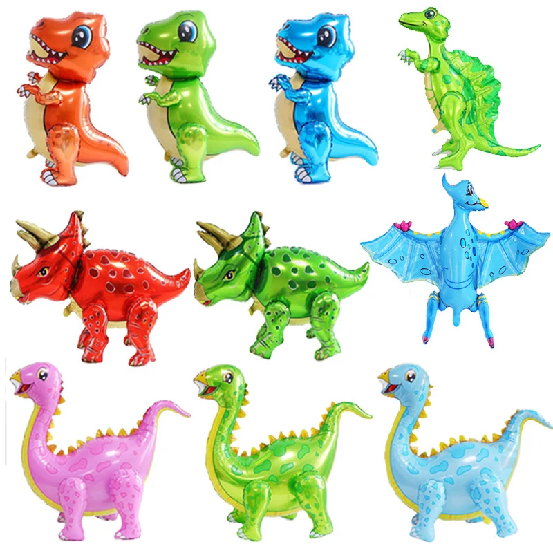 

Three-dimensional dinosaur balloon children's toy balloon birthday party decoration arrangement aluminum foil balloon