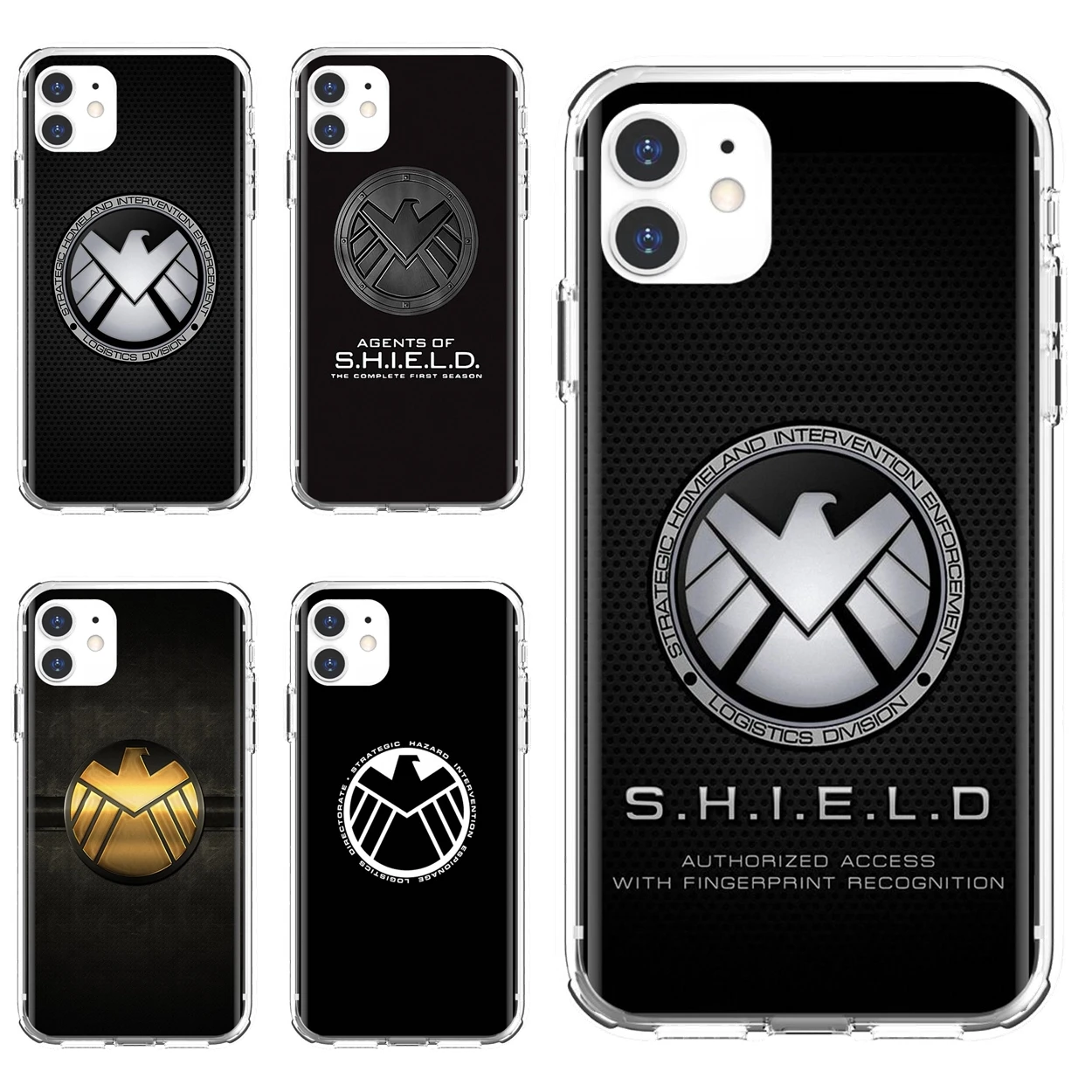 

For iPhone 10 11 12 13 Mini Pro 4S 5S SE 5C 6 6S 7 8 X XR XS Plus Max 2020 TPU Transparent Covers american Comics marvel shield