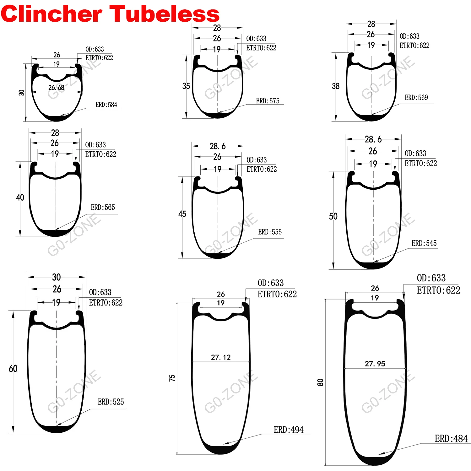 26 мм U-образный тормоз X светильник 700c углеродная колесная пара супер