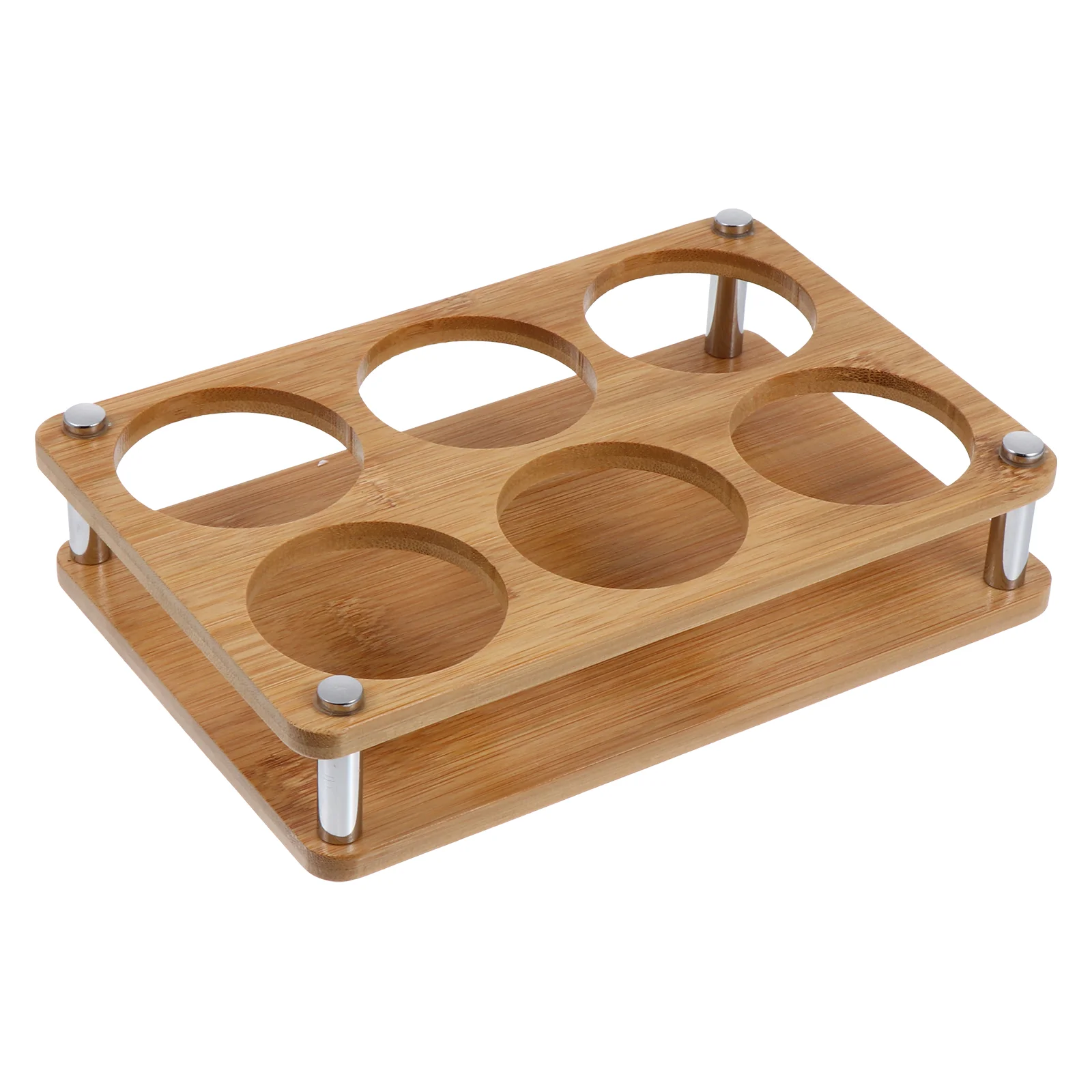 

1Pc Bamboo Holder for Drinking Party Shot Glass Set Tray Shot Glass Dispenser Wooden Coffee Mug Holder Bamboo Holder for Barware