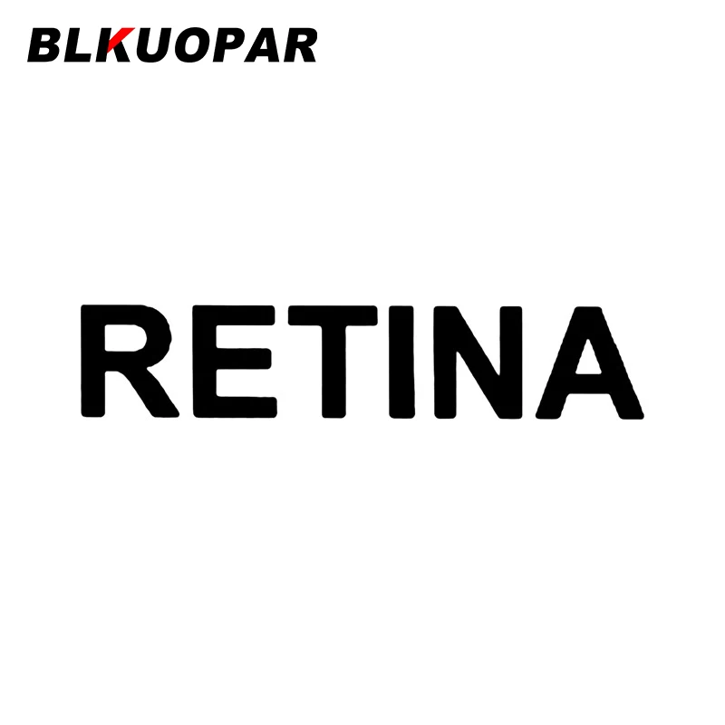 

BLKUOPAR RETINA Graphics Car Sticker Waterproof Occlusion Scratch Vinyl Decal Personality Simple Trunk Laptop Bumper Car Label