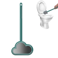 silicone toilet brush silicone toilet brush with holder toilet cleaning brush and holder set flat head design soft bristles