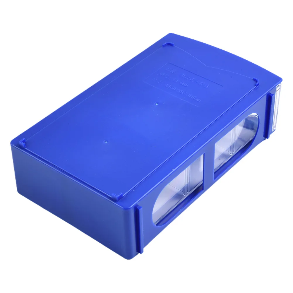 

Parts Box Storage Box 160*95*40mm 80 Degree Celsius Durable PE Stackable Thicken Organizers 1PC Blue/transparent