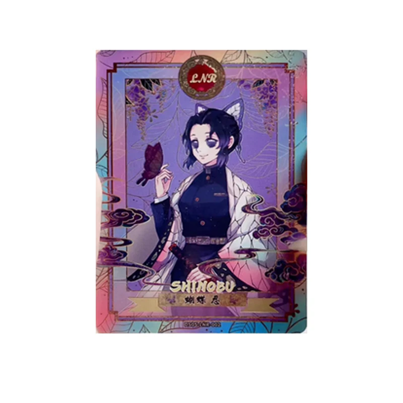 Фото Aikaho Demon Slayer Kanroji Mitsuri Rengoku Kyoujurou Tomioka Giyuu Коллекционные карты Рождественский подарок на день рождения игрушка для детей №2