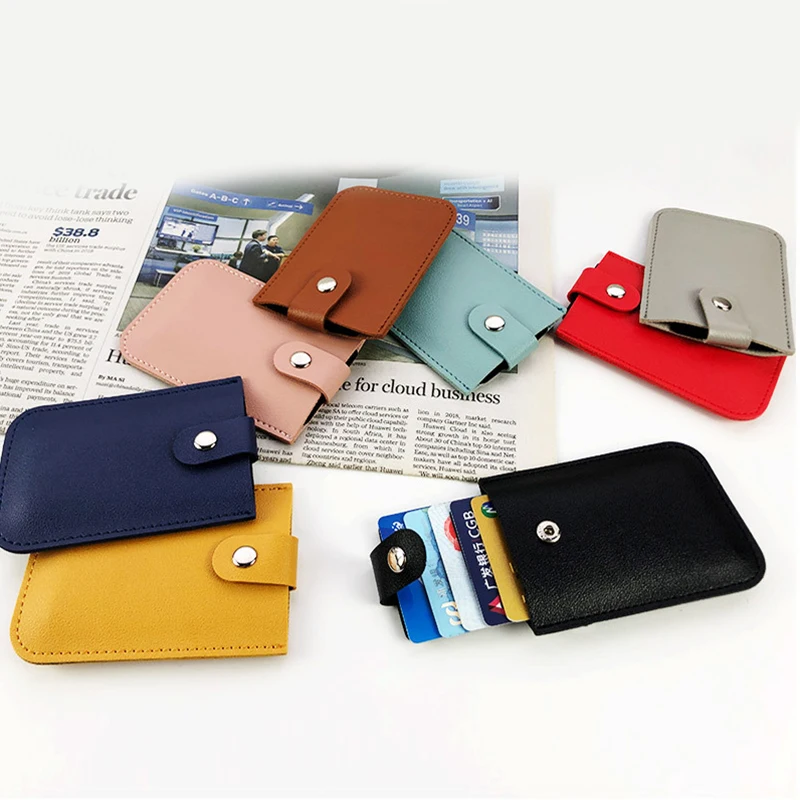 

Короткий кошелек с держателем для карт, тянущийся дизайнерский бумажник с держателем для карт, складной утолщенный Телескопический Мини по...