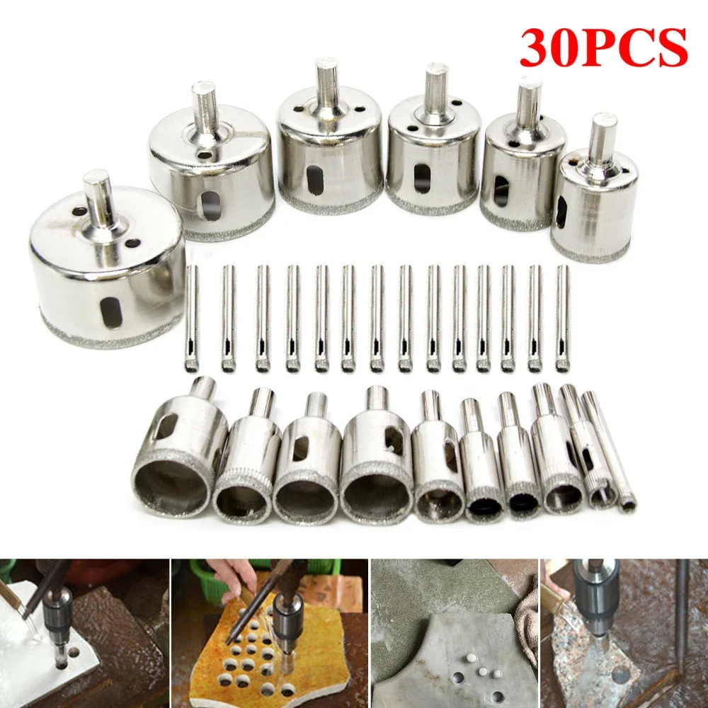 

JMT A set of 30 pieces marble hole opener