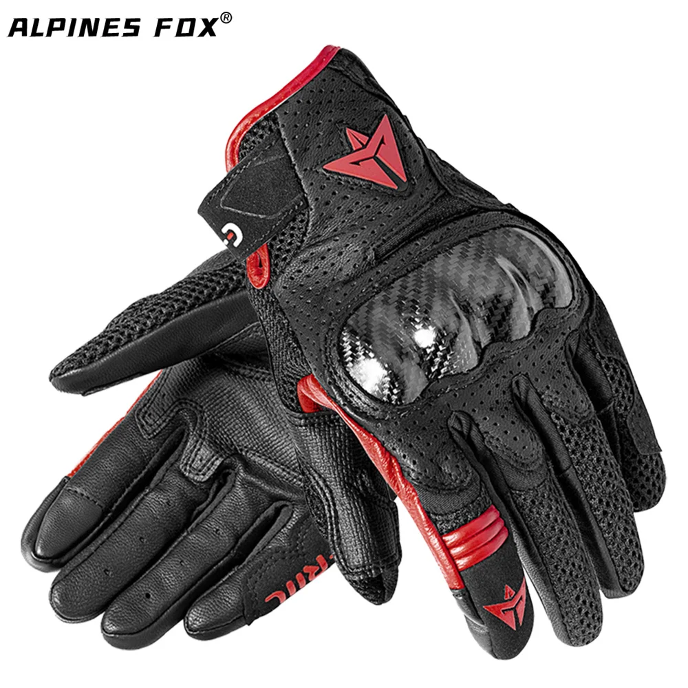 Мотоциклетные перчатки кожаные для сенсорного экрана