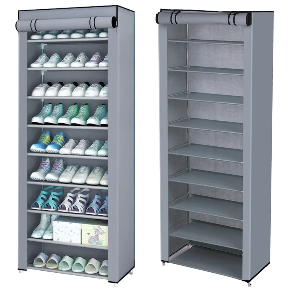 

Organizer Cabinet Detachable Shoe Home Shoes Space-saving Holder Standing Dustproof Rack Stand Nonwoven Multilayer Shoe Fabric