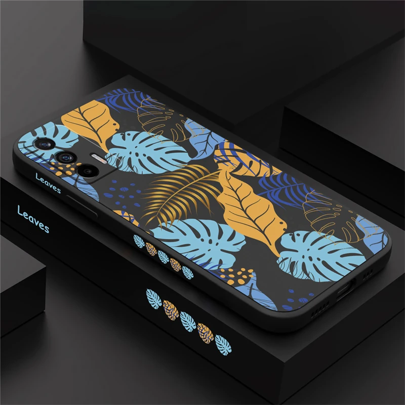 Чехол с листьями для OPPO Realme мягкий силиконовый Жидкий чехол Narzo 50A 50i Prime 60 Pro 20 30A 50 30