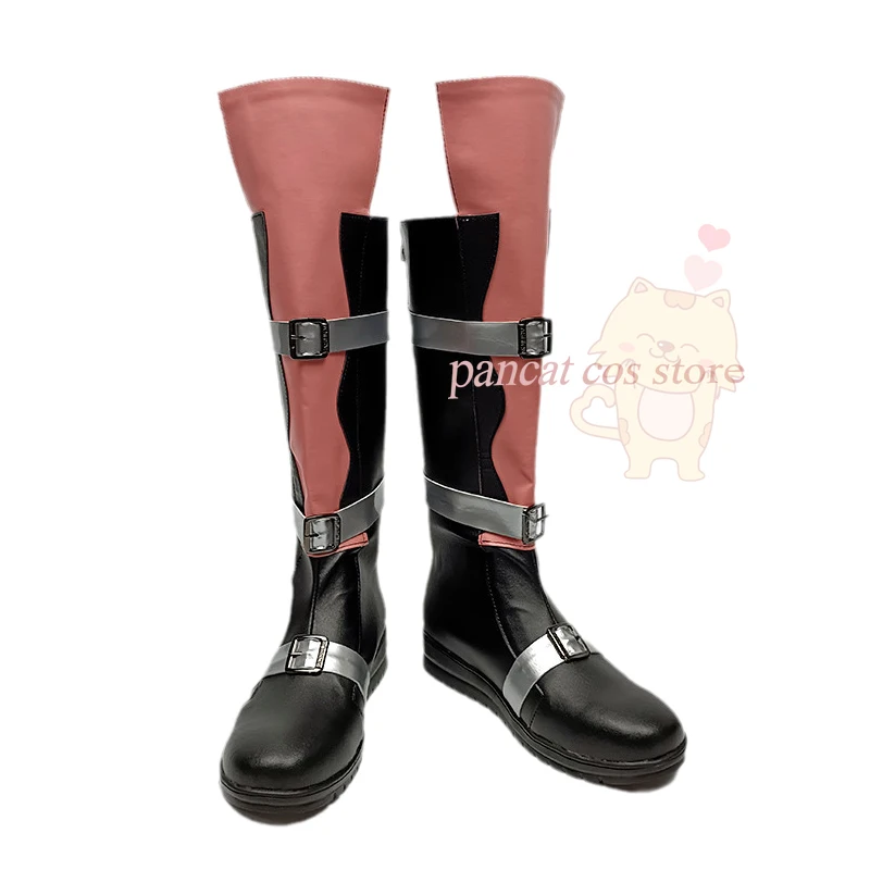 

Final Fantasy Lightning Returns Cosplay Shoes Comic Anime Game Cos Long Boots Cosplay Costume Prop Shoes for Con Halloween Party