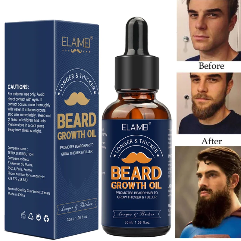 

Beard Oil for Men Natural Beard Growth Oil Grooming Treatment Smoothing Shiny Beard Care 30ml
