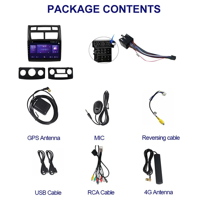 NaviFly 7862 8Cores 8G 128G 1280*720 Carplay DSP Android All In One Car Intelligent System For Kia Sportage 2 2007 - 2009 Radio купить по