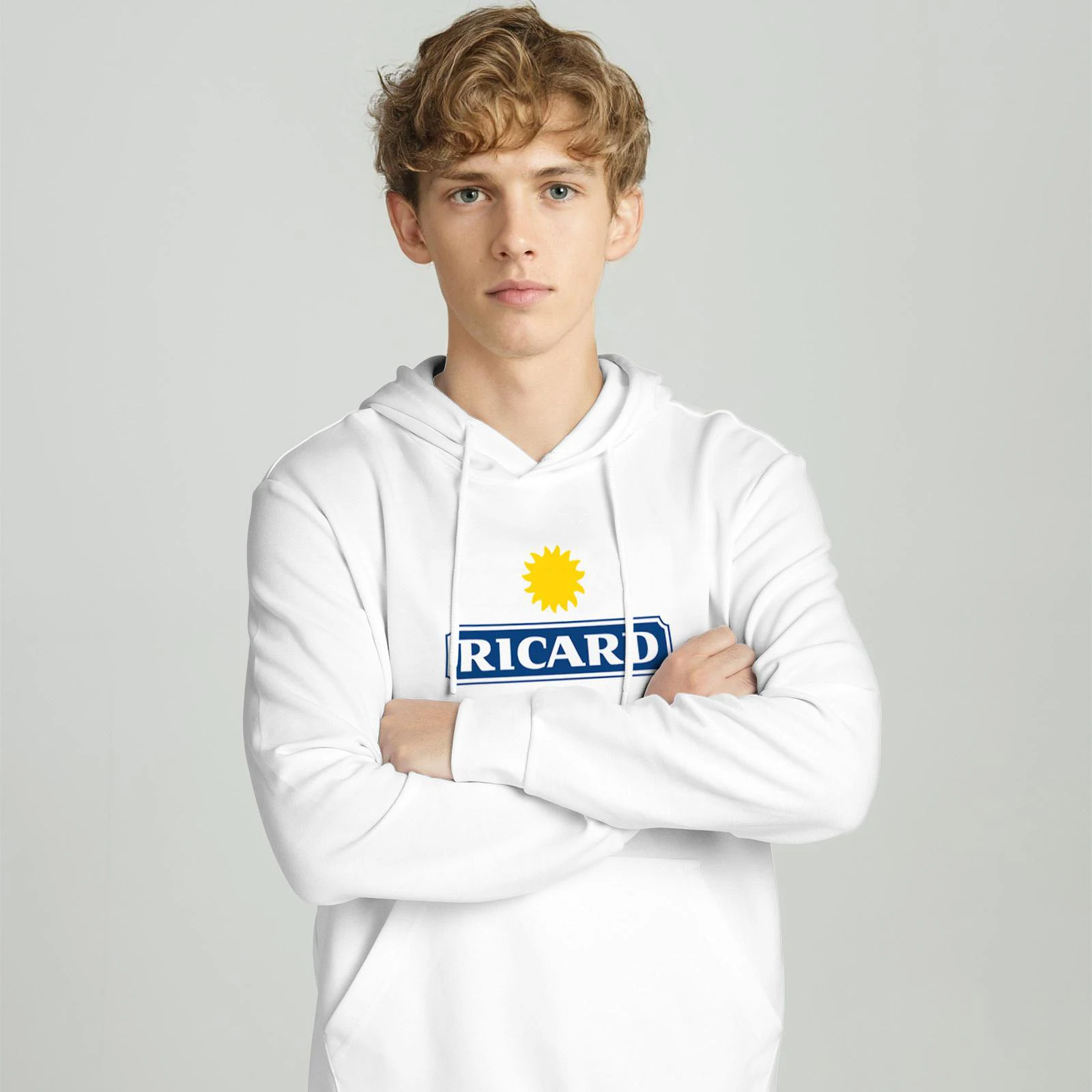 

Ouzo liquor alcohol Ricard France Ouzo hoodies for men and women Ricard printed logo pullovers for adult pure cotton clothes
