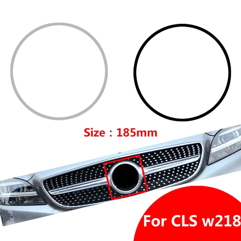 

Хромированная черная эмблема решетки 185 мм логотип CLS W218 CLS300 CLS350 CLS550 Гриль значок символ Сменные аксессуары A0008171016