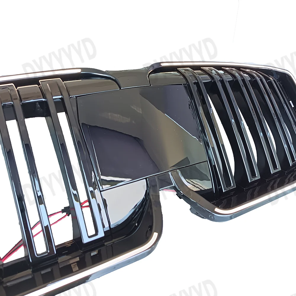 Фото Передний бампер автомобиля, решетка почек для BMW X1 U11 U12 sDrive20Li X/25Li M xDrive25Li X M35Li xDrive28i M35i, светодиодная светящаяся решетка №4