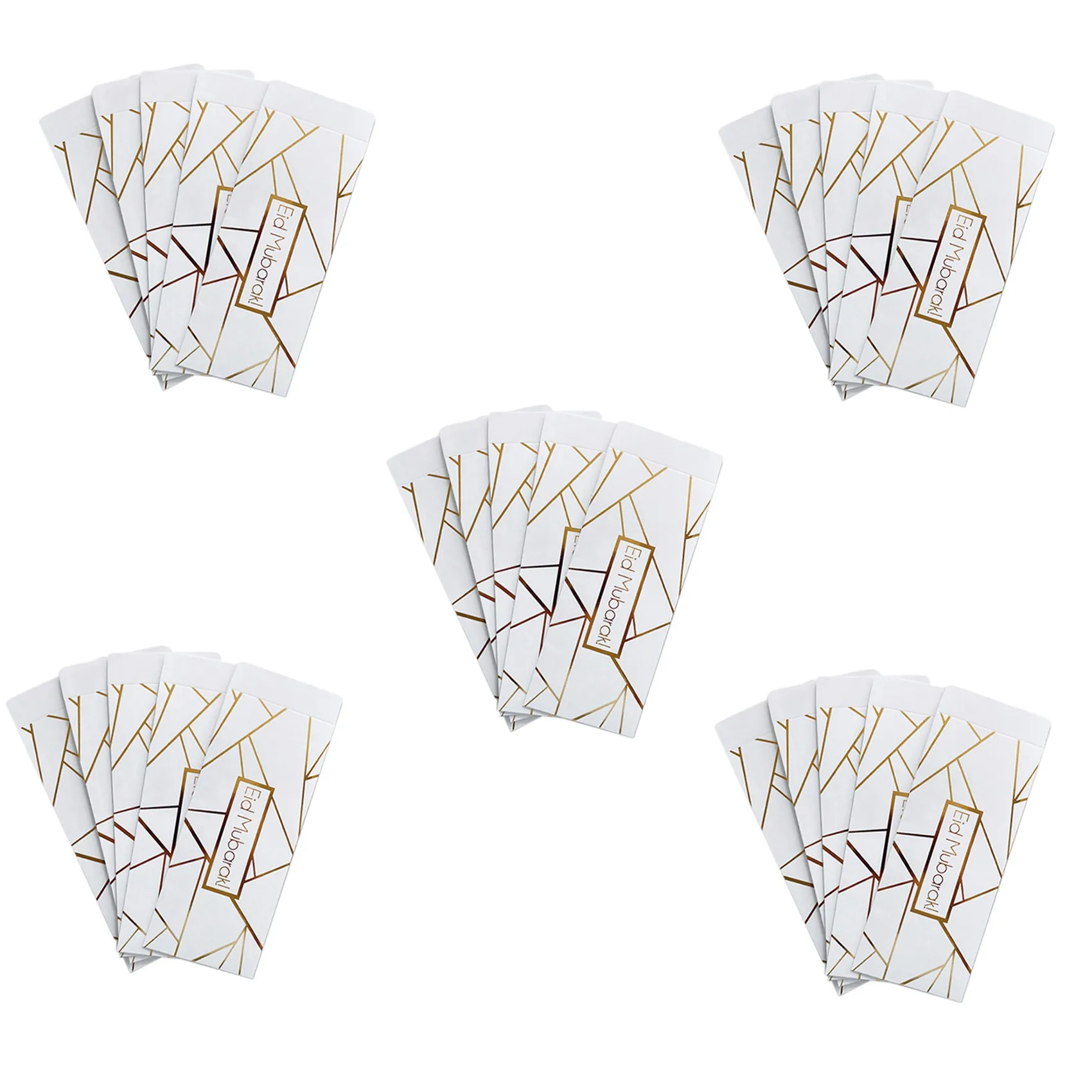 

20X Cash Envelope System, Eid Mubarak Pattern Pvc Budget Envelope Bag , Used to Save Money,Cash Budget Envelope D