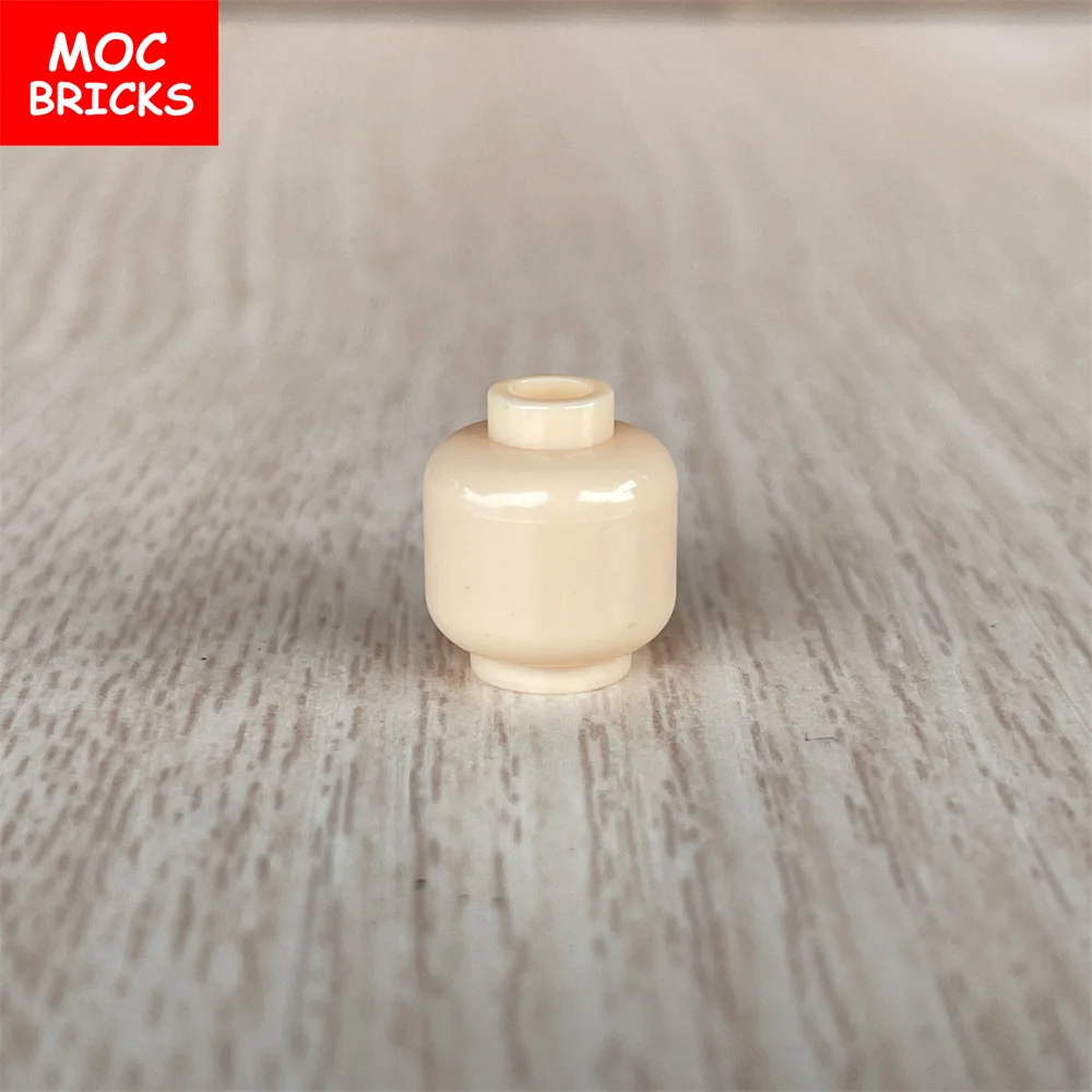 10 шт./лот MOC кирпичи мирные Моранди популярные цвета фигурки голова строительные