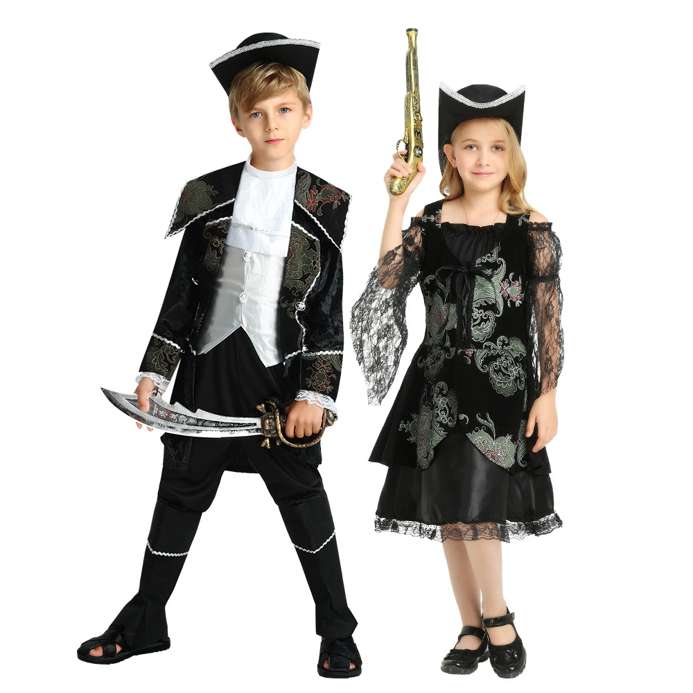 

Umorden Child-Parent Corsair Buccaneer Pirates Costumes for Boys Girls Men Women Purim Halloween Fantasia Cosplay Role Play Set