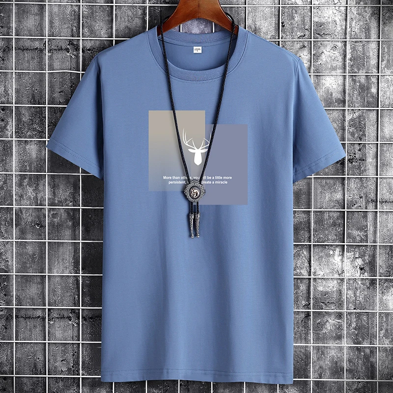 

Men's T-shirt Short sleeve white 100% Cotton tee-shirt Tshirt men sport summer walking T Shirts Tops Tees male clothing