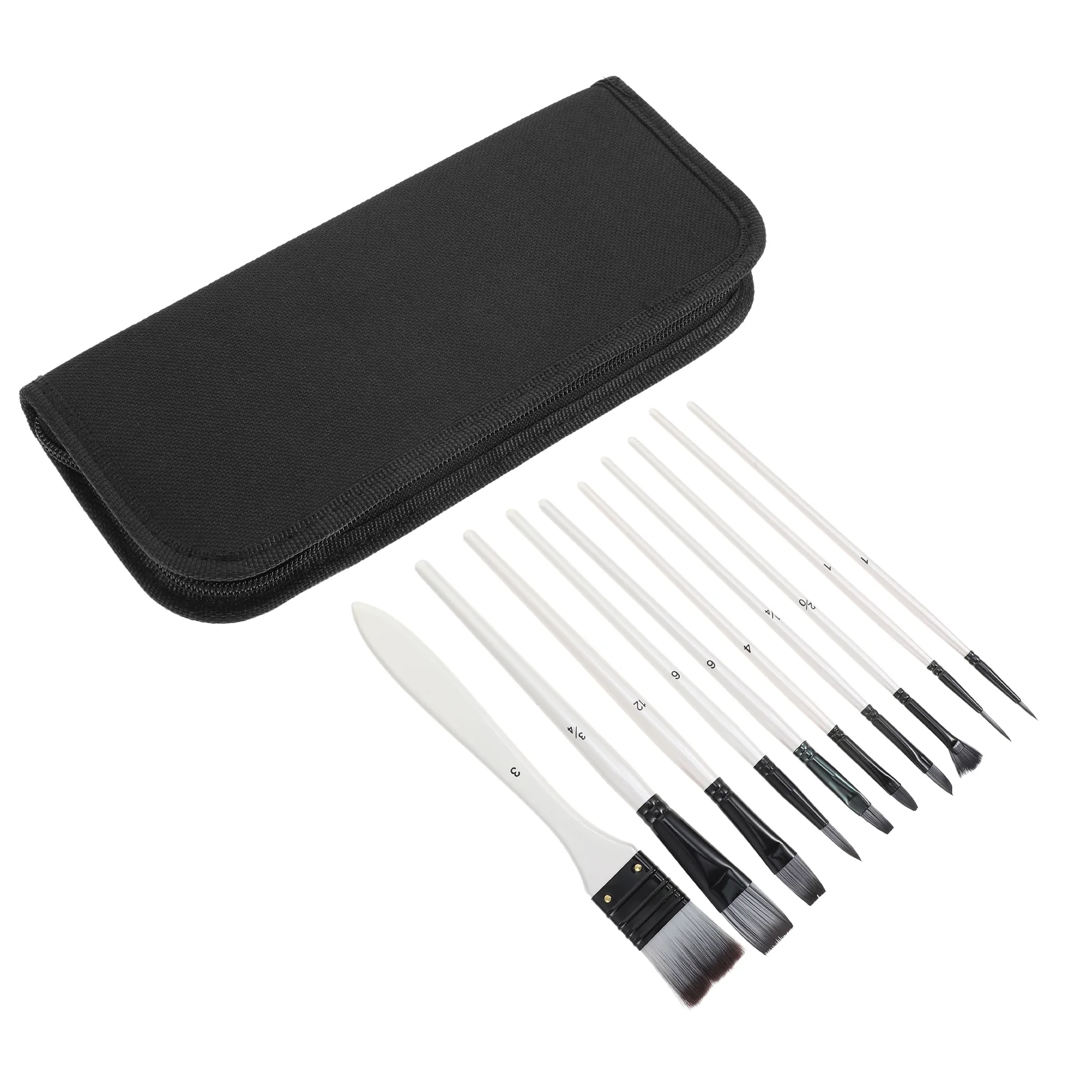 

Brush Painting Kit Drawing Watercolor Brushes Sethandleblending Beginneroil Wooden Artistwith Pen Storage