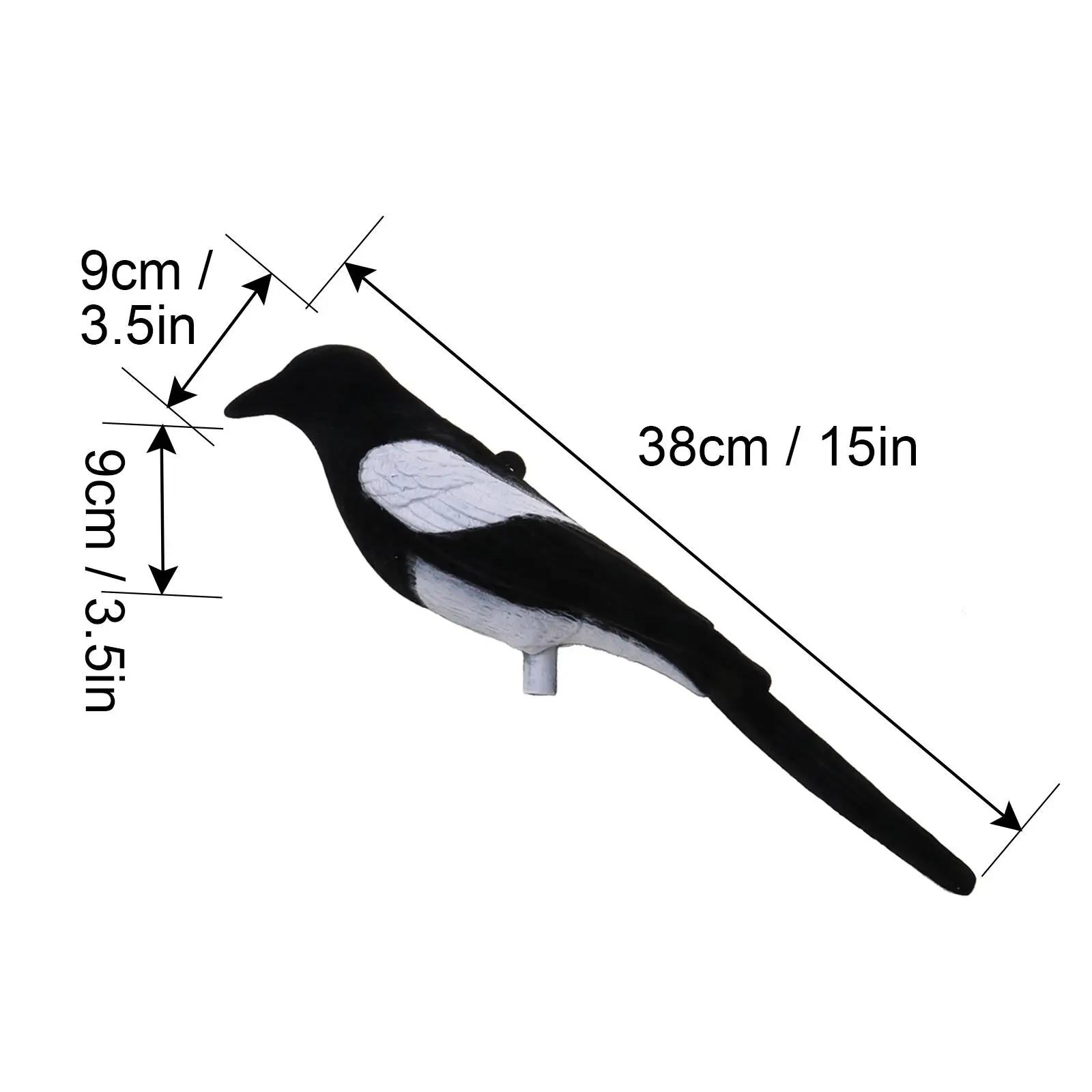 Флокированный волшебник для Larsen ловушка клетка приманка птиц охоты стрельбы