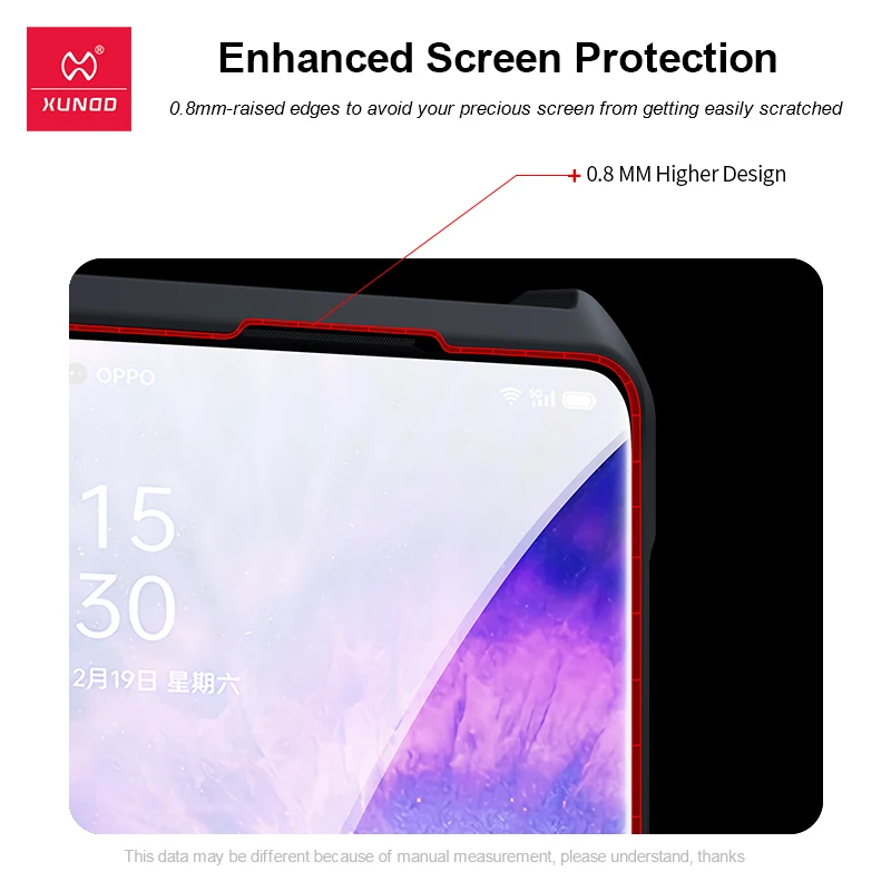 Чехол Xundd для Oppo Find X5 Pro противоударный чехол с подушками безопасности прозрачная