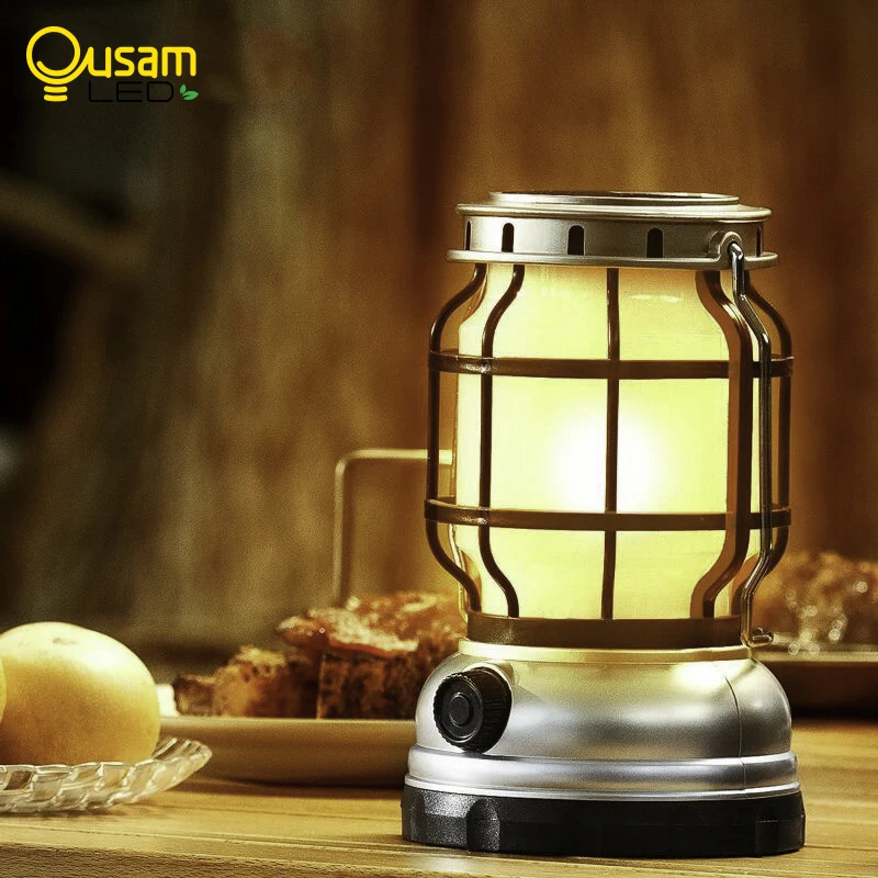 

Camping Lantern Flashlight Solar Light USB Power Bank Waterproof Camping Light Tent Lantern Led Rechargeable Portable Lamp