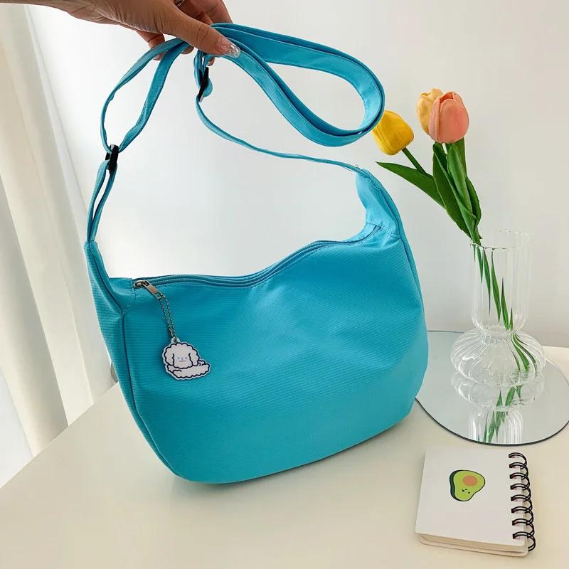 

Casual Cotton Canvas Shoulder Bags for Women Large Capacity Crossbody Hobos Handbag Underarm
