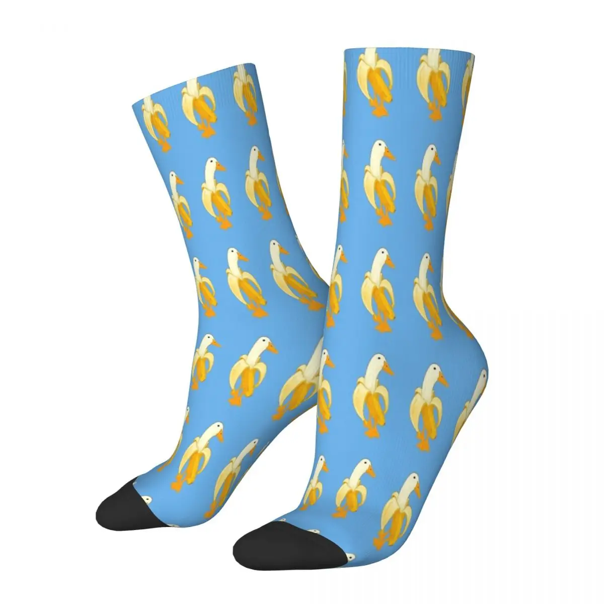 Funny Duck Banana Banans Meme Socks Male Mens Women Summer Stockings Polyester