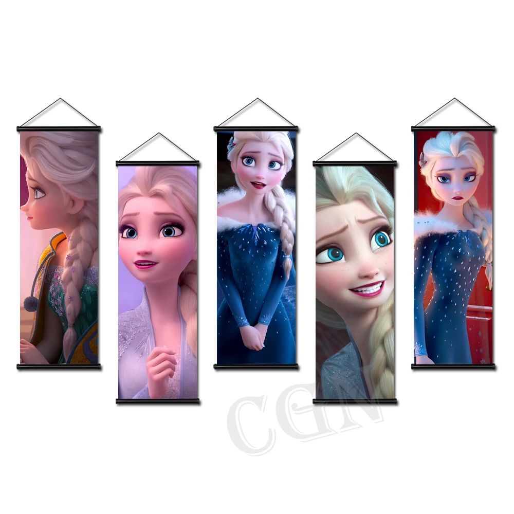 

Постер из фильма Disney «Холодное сердце», художественные Висячие свитки, принцесса, Картина на холсте, Настенная картина, гостиная, детская сп...