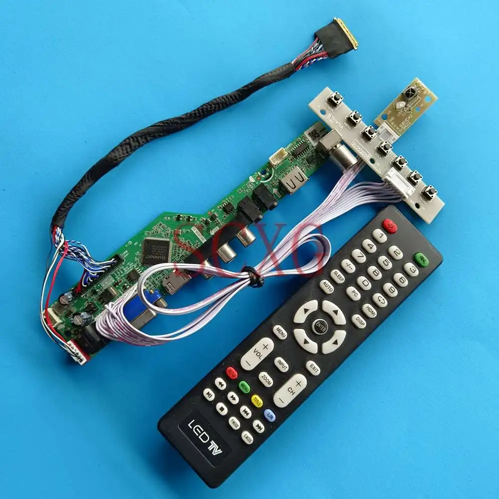 

Светодиодная лампа, совместимая с M101NWN8 R0 VGA AV USB HDMI, панель для ноутбука 1366 768, 40-контактный LVDS аналоговый ТВ-сигнал 10,1 дюйма