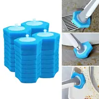32PCS Disposable Toilet Brush Set Replaceable Head   Cleaning Tool For Bathroom Brush Head Wc Accessories