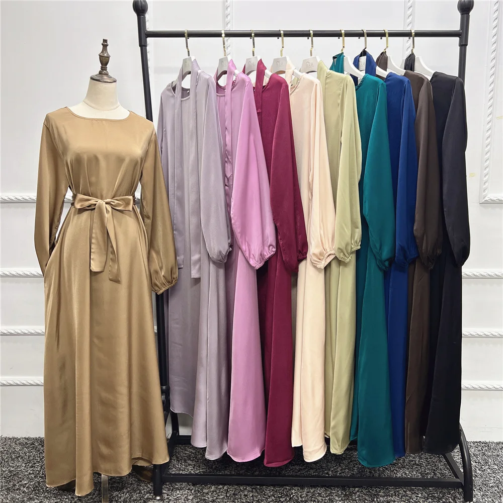 

Eid Mubarak Abayas for 2023 Elegant Women Muslim Dress Dubai Turkey Arab Kaftan Clothing Longue Gown Modest Jilbab Ramadan Robe