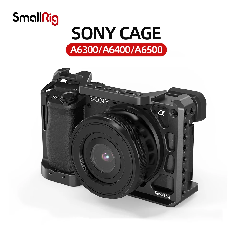 

Клетка SmallRig A6400 для камеры Sony Alpha A6300 / A6400 / A6500/A6100, с резьбовыми отверстиями 1/4