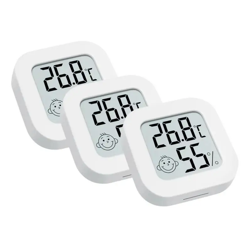 

Digital Hygrometer Thermometer Temperature Humidity Gauge Indoor Room Hygrometer Gauge Weather Station LCD Temperature Sensor