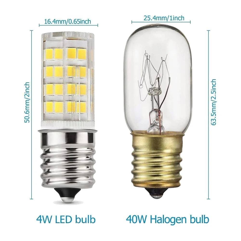 2 шт. галогенные лампы для микроволновой печи 6000 К 40 Вт