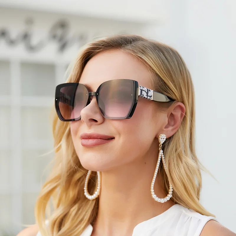 

New Square Sunglasses Woman Black Cat Eye Brand Designer Sun Glasses Female Travel Driver Gradient Fashion Oculos De Sol