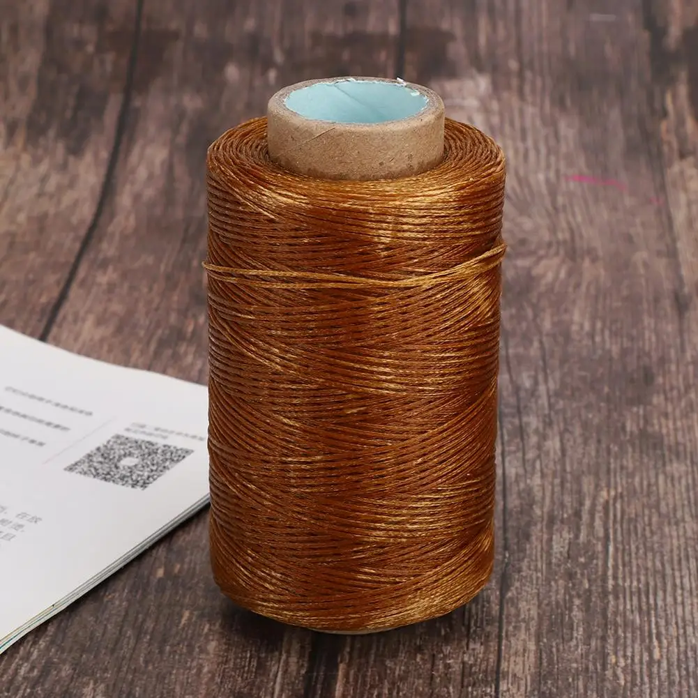 Прочный вощеный шнур и нить для ручной сшивки изделий из кожи ремонта обуви —