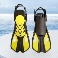 2022 new adult children diving fins professional adjustable diving short fins equipment comfortable swimming training short fins